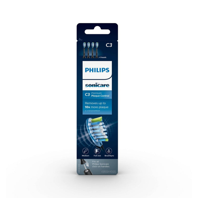 Philips Sonicare Replacement Electric Toothbrush Head - HX9044/95 - Black - 4ct