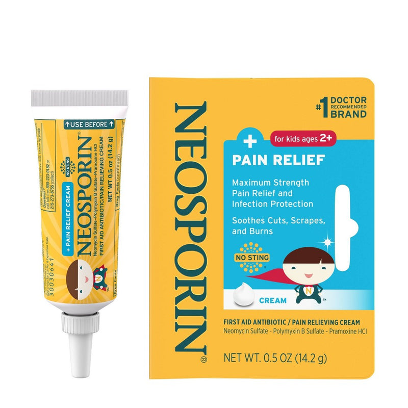 Neosporin Antibiotic and Pain Relieving Cream for Children - 0.5oz
