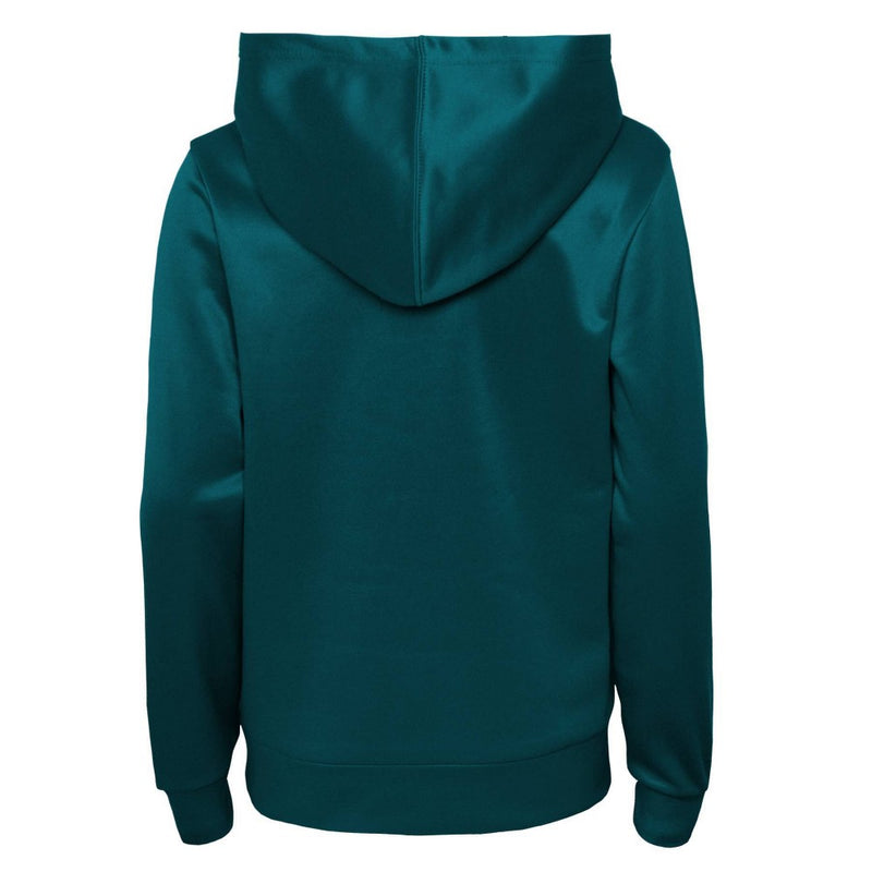 NFL Philadelphia Eagles Girls' Fleece Hooded Sweatshirt - XS