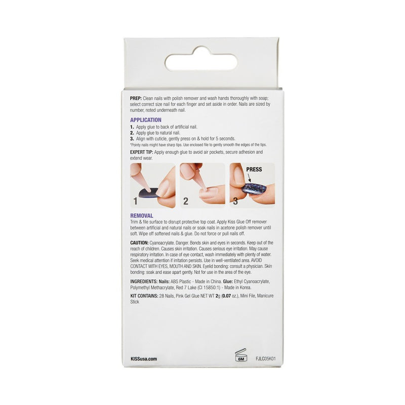 KISS Products Jelly Fantasy Nails - Jelly Cookie - 31ct
