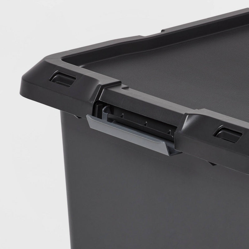 M Latching Storage Tote Black - Brightroom (LOCAL PICKUP ONLY)