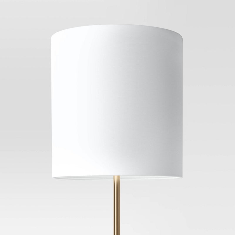 Modern Floor Lamp with Table Brass - Threshold (LOCAL PICKUP ONLY)
