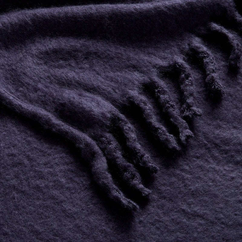 Faux Mohair Bed Throw Navy - Threshold