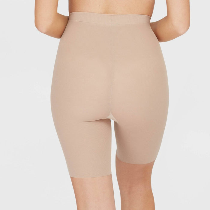ASSETS by SPANX Women's Mid-Thigh Shaper - Tan 3