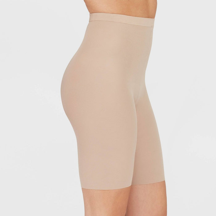 ASSETS by SPANX Women's Mid-Thigh Shaper - Tan 3