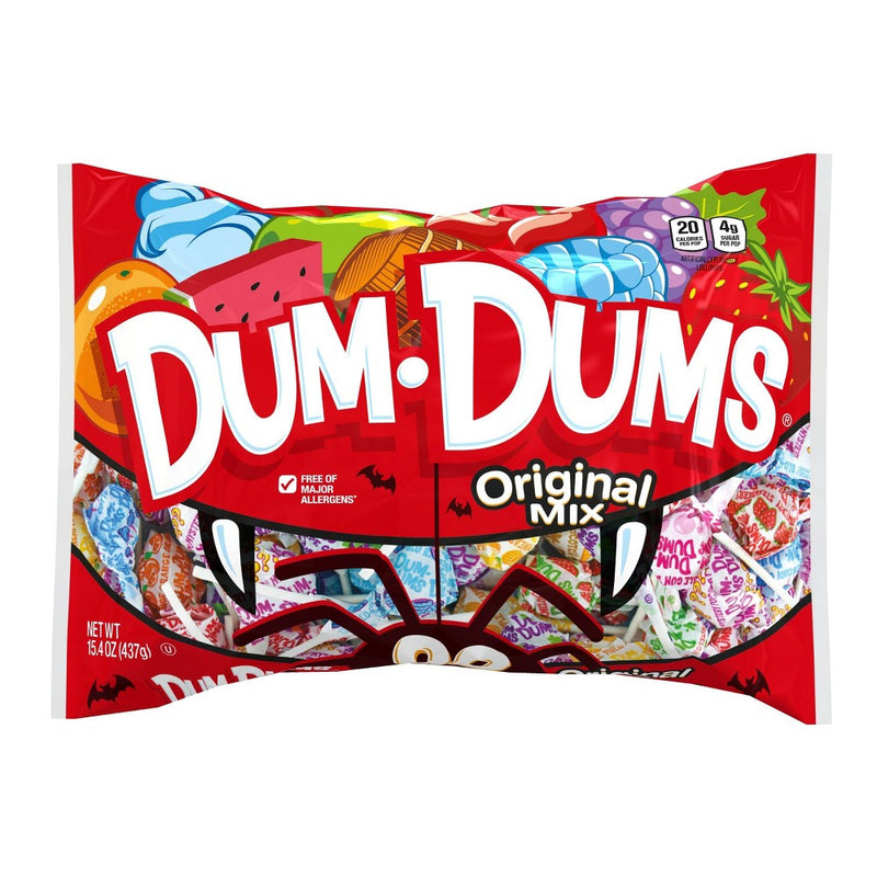 DumDums Halloween Original Mix Lollipops Bag - 15.4oz/90ct (LOCAL PICKUP ONLY)