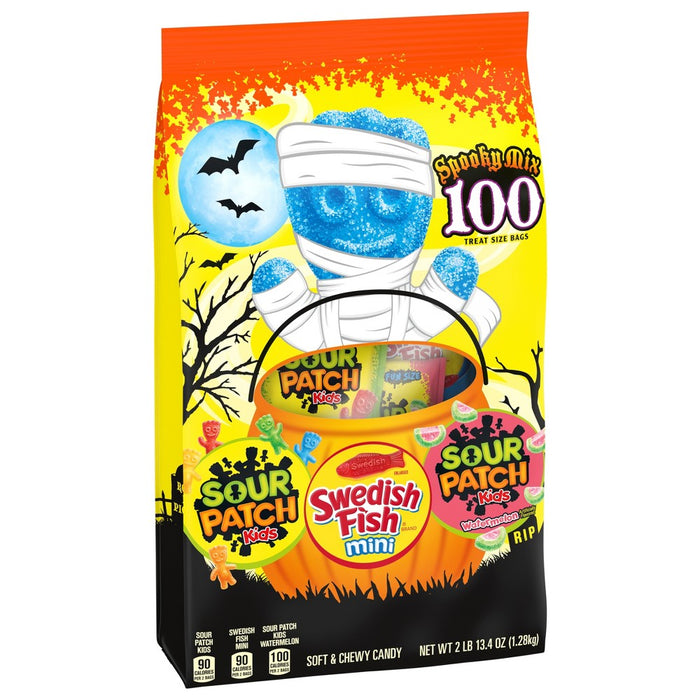 Halloween Sour Patch Kids & Swedish Fish - 13.4oz/100ct