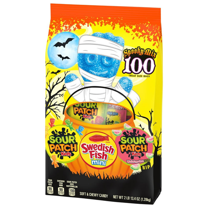 Halloween Sour Patch Kids & Swedish Fish - 13.4oz/100ct