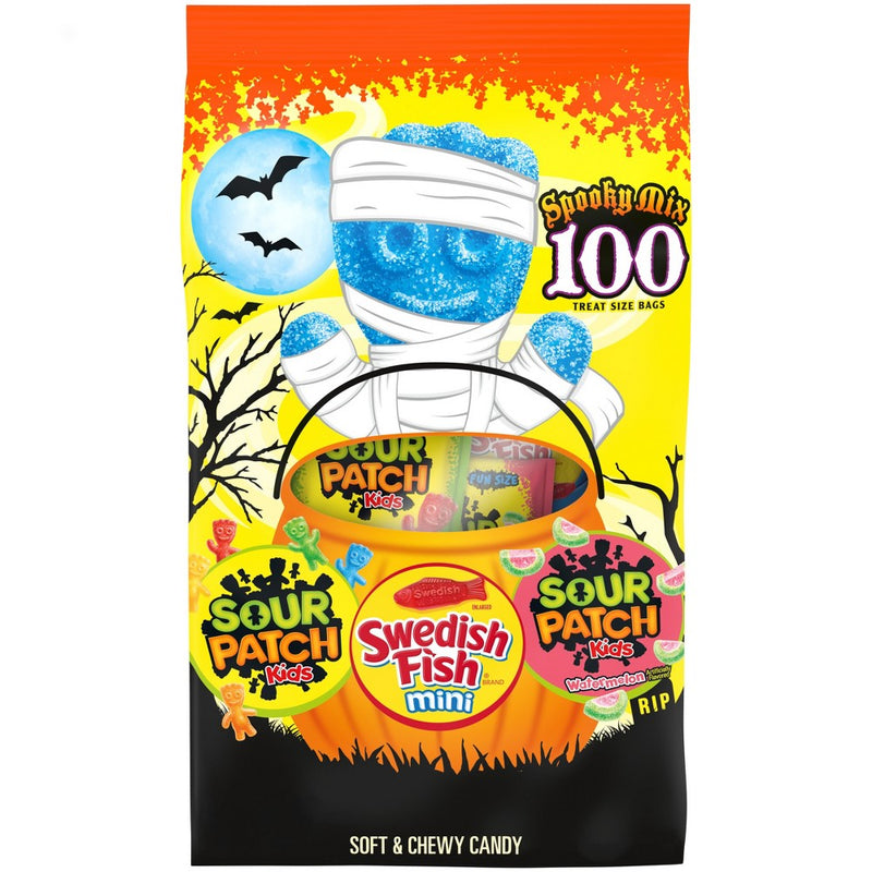 Halloween Sour Patch Kids & Swedish Fish - 13.4oz/100ct