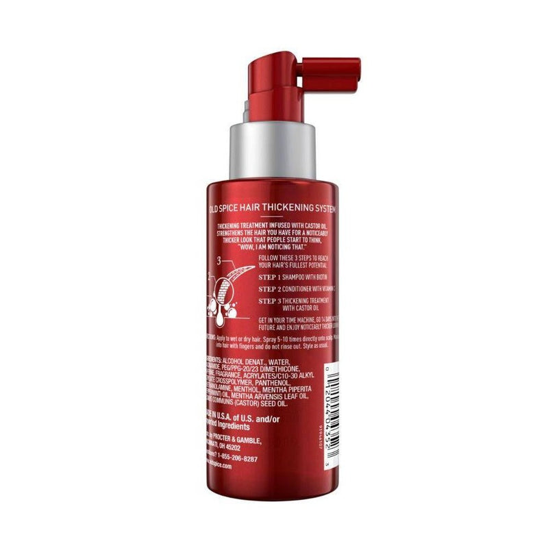 Old Spice Thickening System Treatment for Men Infused with Castor Oil - 3.7 fl oz