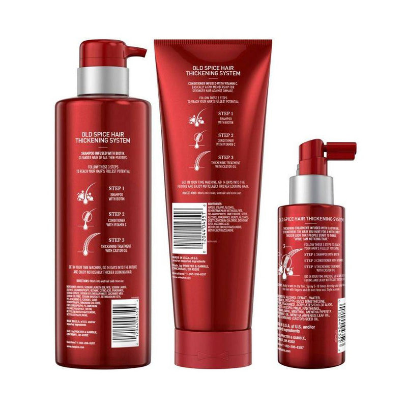 Old Spice Thickening System Treatment for Men Infused with Castor Oil - 3.7 fl oz