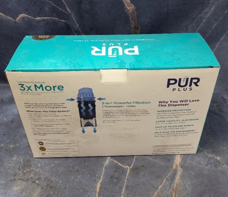 PUR PLUS 30-Cup Water Filter Dispenser System, Smoke, DS1810BA