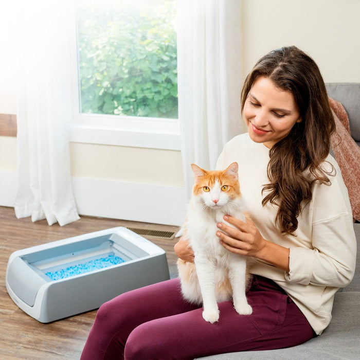 PetSafe ScoopFree Self-Cleaning Crystal Cat Litter Box - White (LOCAL PICKUP ONLY)