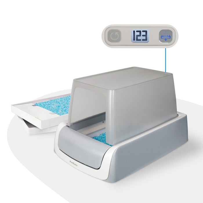 PetSafe ScoopFree Self-Cleaning Crystal Cat Litter Box - White (LOCAL PICKUP ONLY)