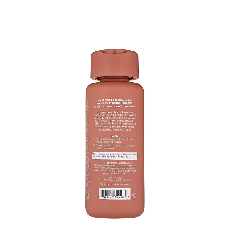 Kristin Ess Moisture Rich Curl Conditioner for Dry Damaged Curly + Wavy Hair, Vegan + Sulfate Free - 10 fl oz