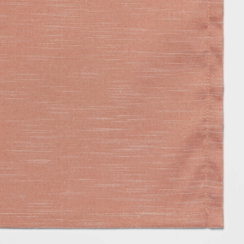 120" x 60" Cotton Chambray Tablecloth Pink - Threshold