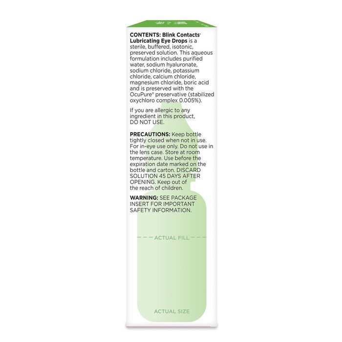 Blink Eye Drops for Contact Lenses - 0.34 fl oz