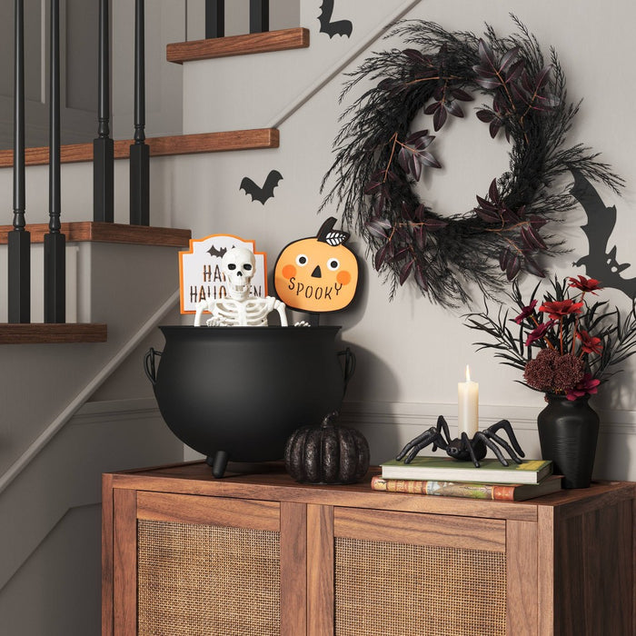 Halloween Spider Candle Holder Black - Threshold