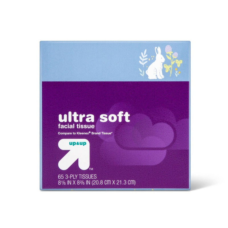 Facial Tissue - 1pk/65ct - Bunnies - up & up