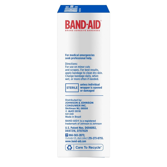 Band-Aid Flexible Fabric Brand Comfortable Protection Adhesive Bandages - 30ct
