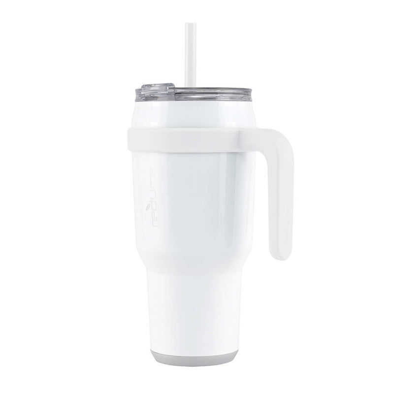 Reduce 40oz Cold1 Vacuum Insulated Stainless Steel Straw Tumbler Mug White