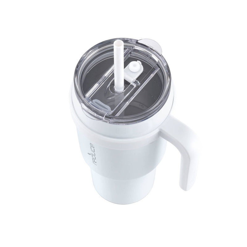 Reduce 40oz Cold1 Vacuum Insulated Stainless Steel Straw Tumbler Mug White
