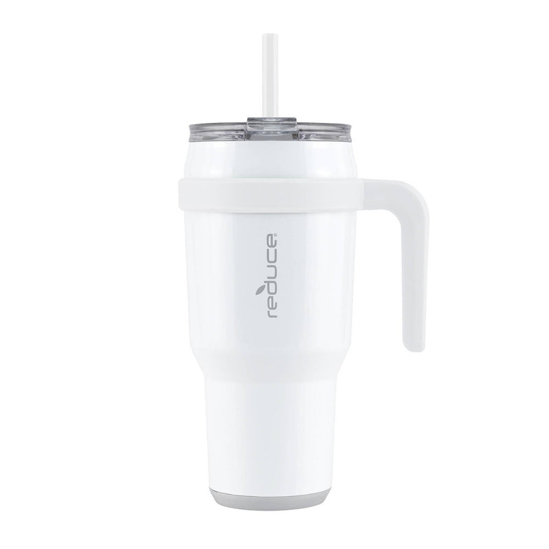 Reduce 40oz Cold1 Vacuum Insulated Stainless Steel Straw Tumbler Mug White