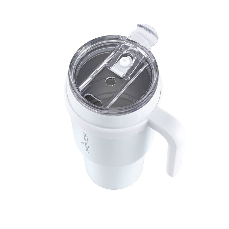 Reduce 40oz Cold1 Vacuum Insulated Stainless Steel Straw Tumbler Mug White