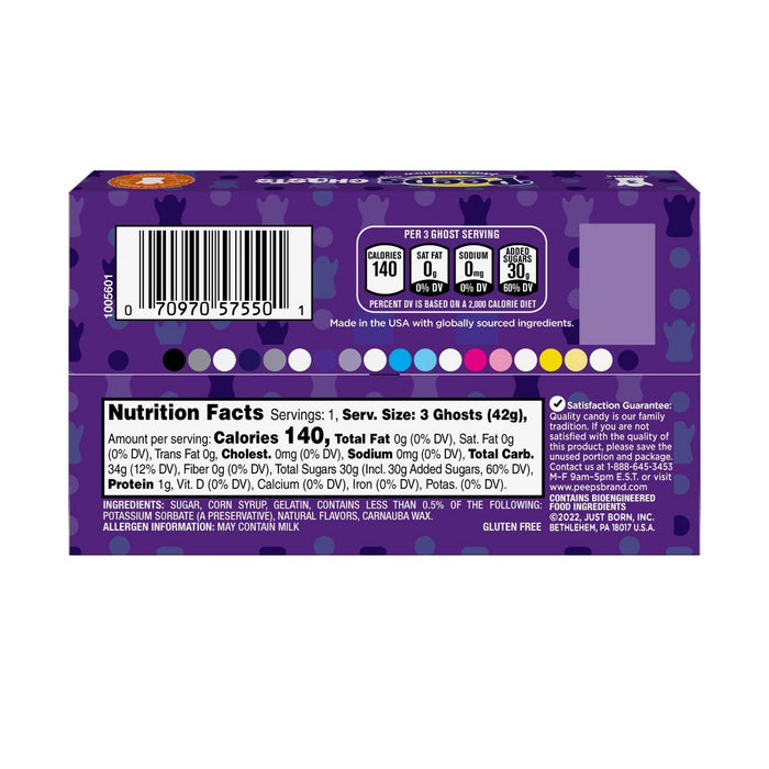 Peeps Halloween Marshmallow Ghosts - 1.5oz/3ct