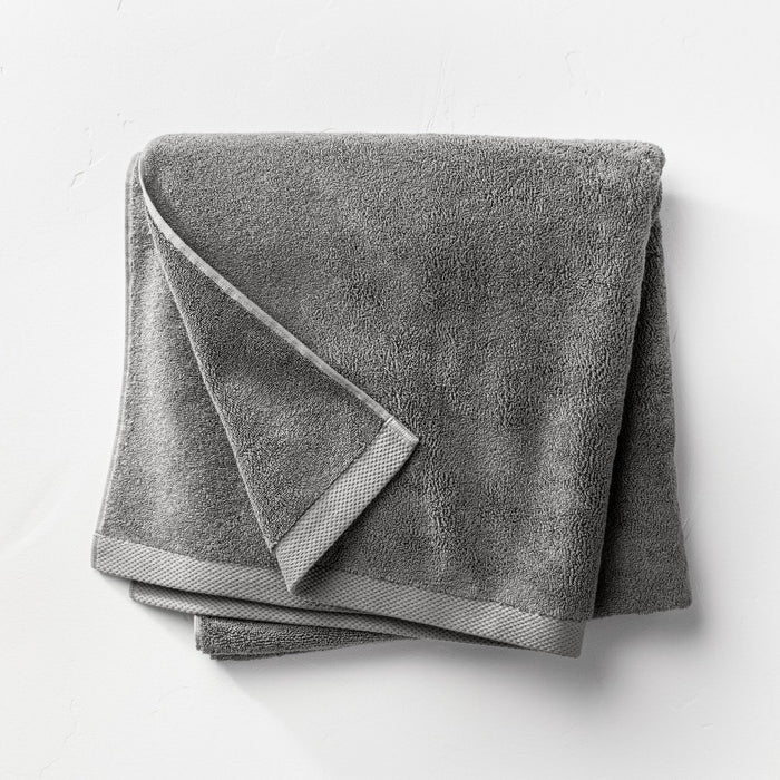 Organic Bath Sheet Dark Gray - Casaluna