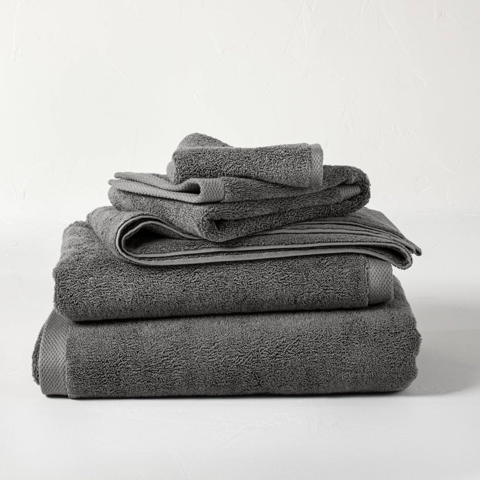 Organic Bath Sheet Dark Gray - Casaluna
