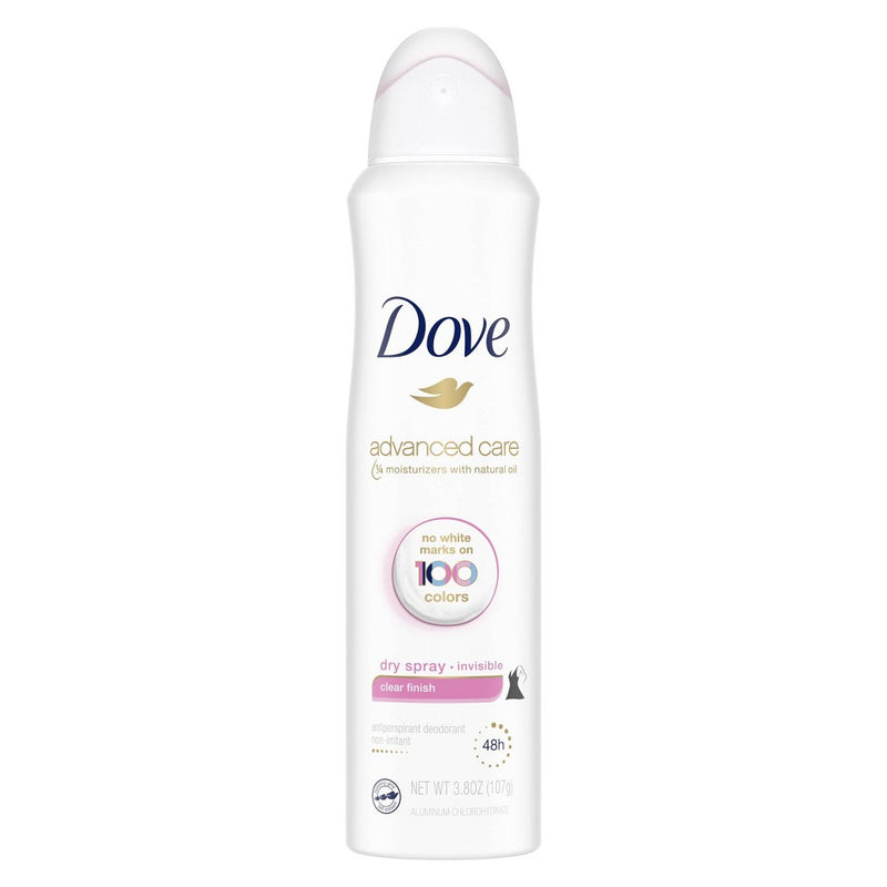 Dove Beauty Clear Finish 48-Hour Invisible Antiperspirant & Deodorant Dry Spray - 3.8oz