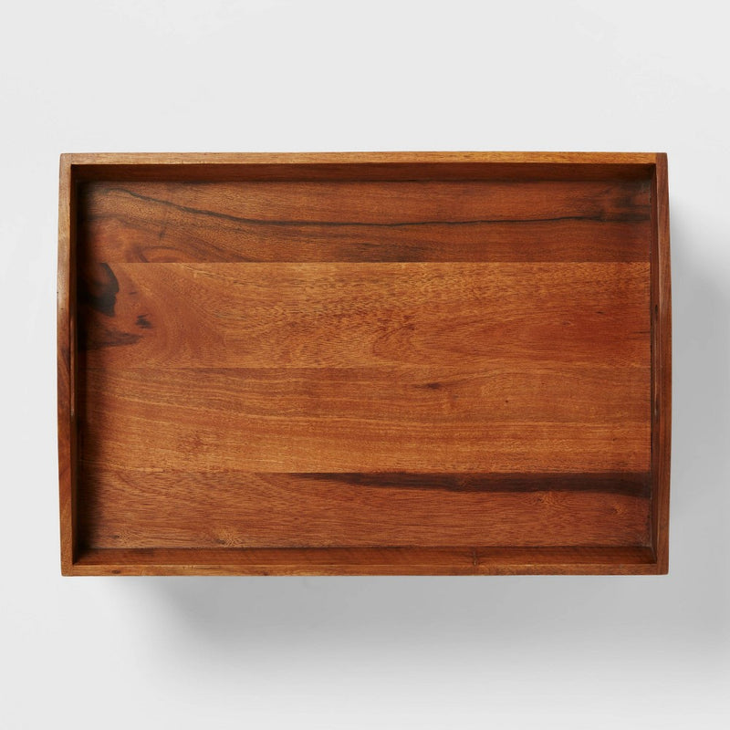 22" x 14" Wood Signature Bed Tray - Threshold