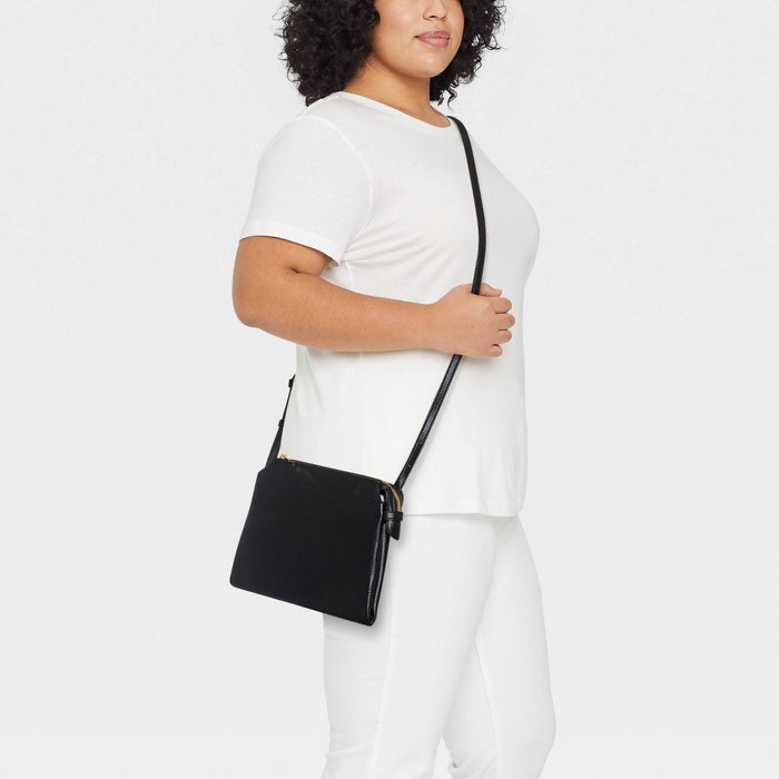 Double Gusset Crossbody Bag - A New Day Black