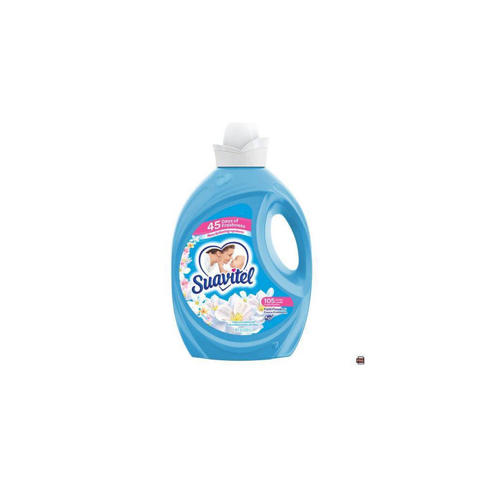 Suavitel Scented Liquid Fabric Softener and Conditioner - Field Flowers - 105 fl oz