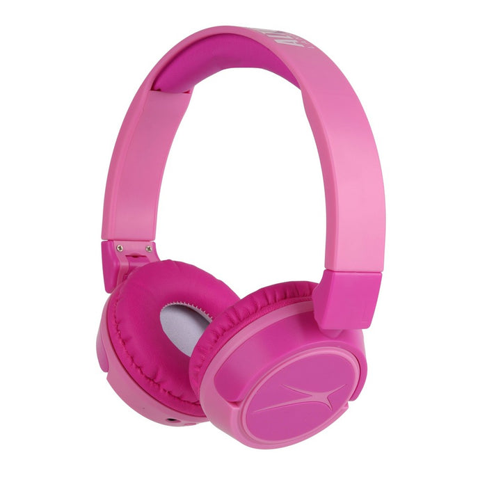 Altec Lansing Kid Safe 2-in-1 Bluetooth Wireless Headphones - Princess Pink