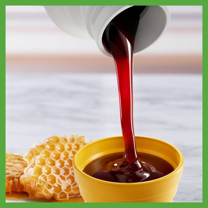 Zarbee's Kids Cough + Mucus Nighttime with Honey, Ivy leaf, Zinc & Elderberry - Mixed Berry - 4 fl oz