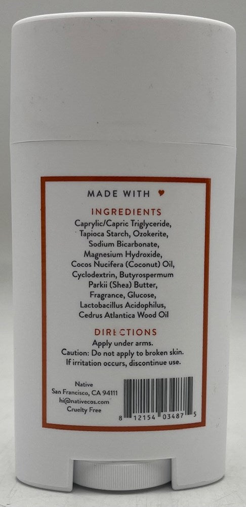 Native Deodorant - Black Oak & Amber - 2.65oz