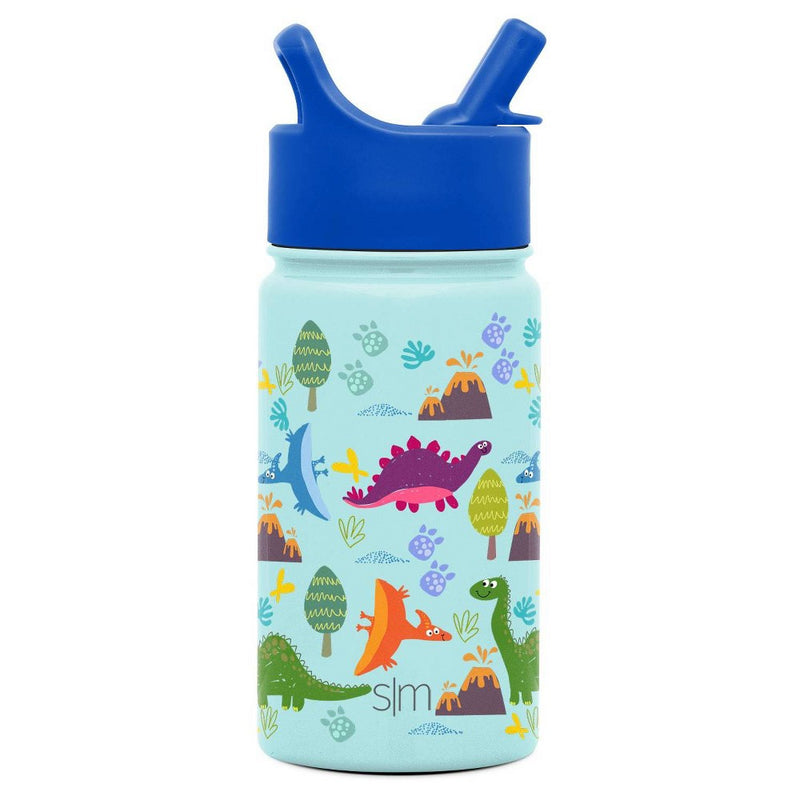 Simple Modern 14oz Stainless Steel Dino Summit Kids Tumbler with Lid and Straw