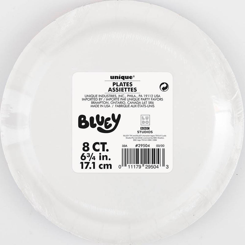 8ct Bluey Paper Plates