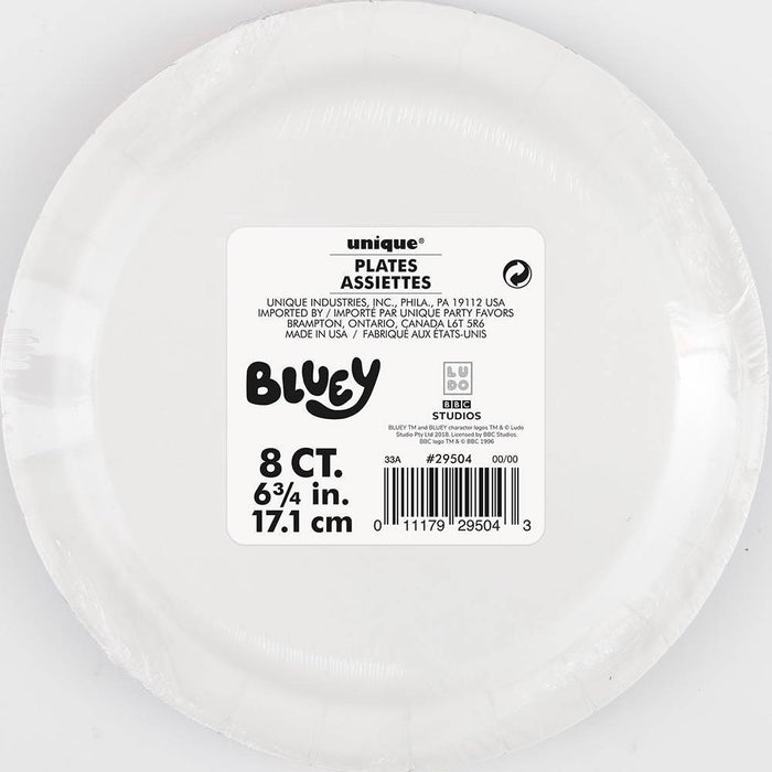 8ct Bluey Paper Plates