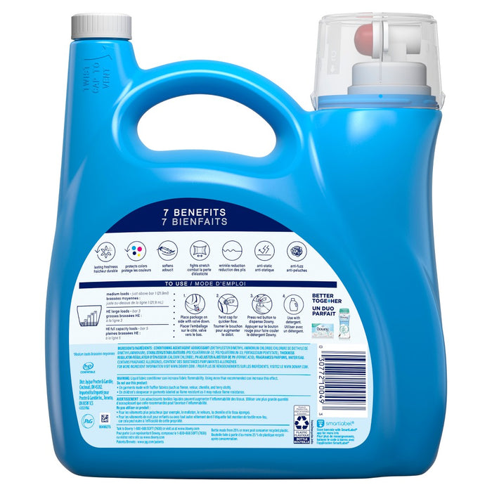 Downy Cool Cotton Scent Liquid Fabric Conditioner (Fabric Softener) - 140 fl oz