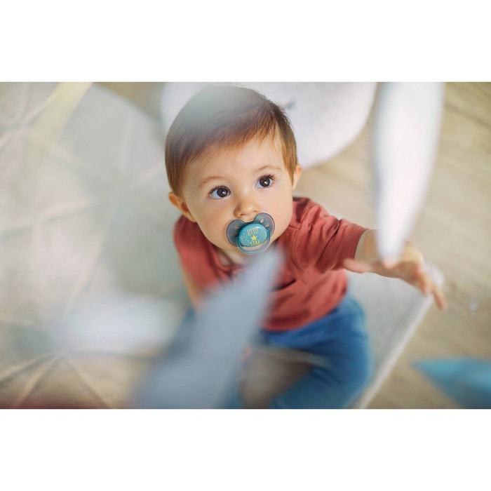 Philips Avent 2pk Ultra Soft Pacifier 6-18 Months - Little Star/Hello Designs