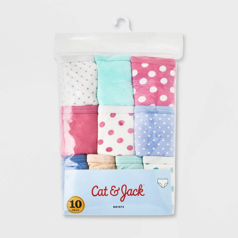 Girls' 10pk Cotton Briefs - Cat & Jack 4