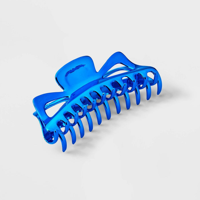 Jumbo Chrome Claw Hair Clip - Wild Fable Blue