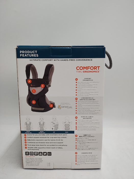 Ergobaby 360 Cool Air Breathable Mesh All Position Baby Carrier - Carbon Gray