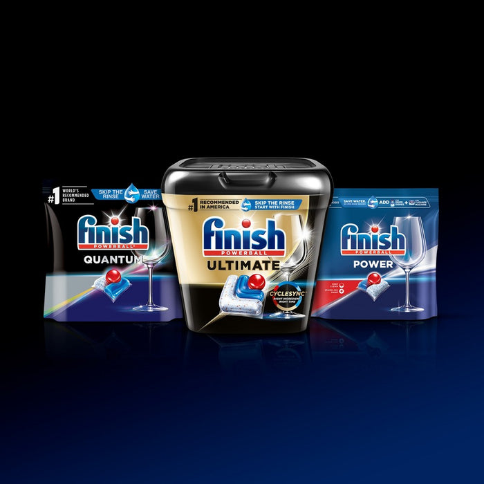 Finish Ultimate Dishwasher Detergent Tabs with CycleSync Technology - 62ct