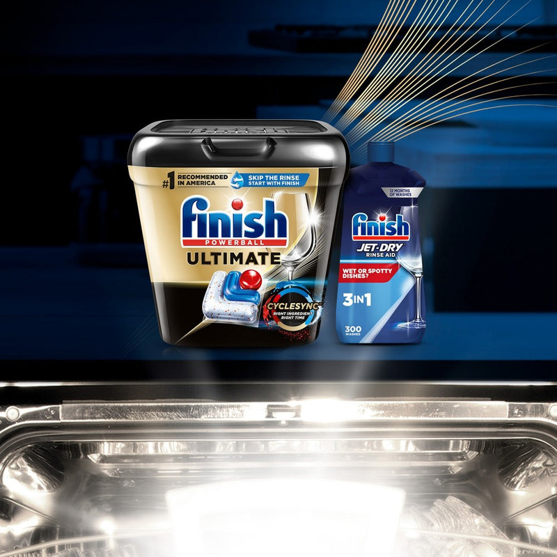 Finish Ultimate Dishwasher Detergent Tabs with CycleSync Technology - 62ct