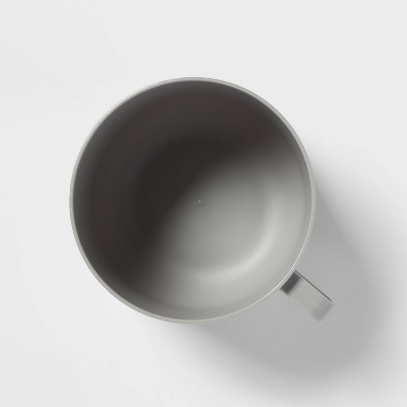 30oz Plastic Soup Mug Jet Gray - Room Essentials