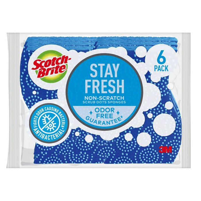 Scotch-Brite Non-Scratch Scrub Dots Sponges - 6ct